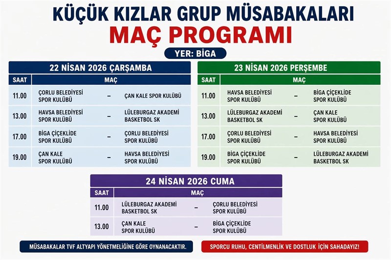 BİGA, KÜÇÜK KIZLAR VOLEYBOL GRUP MÜSABAKALARINA EV SAHİPLİĞİ YAPACAK