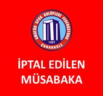 İPTAL EDİLEN U 12 LİGİ  E GRUBU MÜSABAKASI