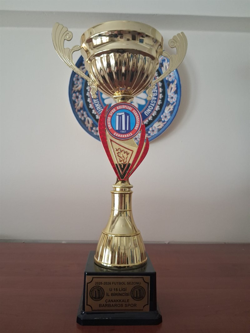 2025-2026 SEZONU  U 15 LİGİ İL BİRİNCİSİ ÇANAKKALE BARBAROS SPOR OLDU