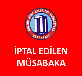 İPTAL EDİLEN U 16 LİGİ B GRUBU MÜSABAKASI