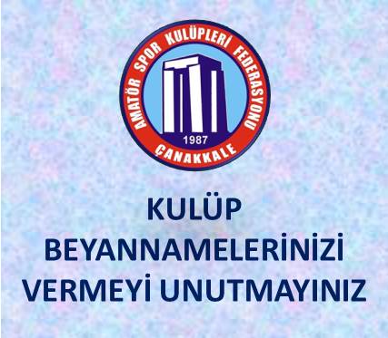 SPOR KULÜPLERİMİZİN ÖNEMLE DİKKATİNE !!! SON TARİH 31.03.2025