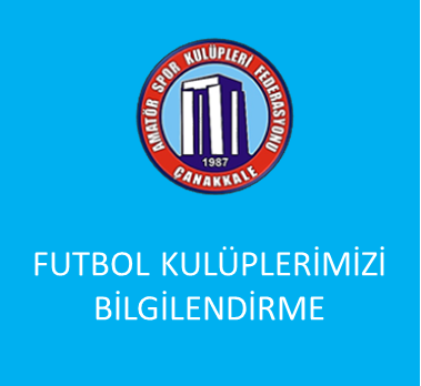 FUTBOL KULÜPLERİMİZİN DİKKATİNE !!! - FUTBOL KULÜPLERİMİZİ BİLGİLENDİRME