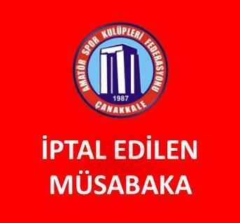 İPTAL EDİLEN U 14 LİGİ B GRUBU MÜSABAKASI